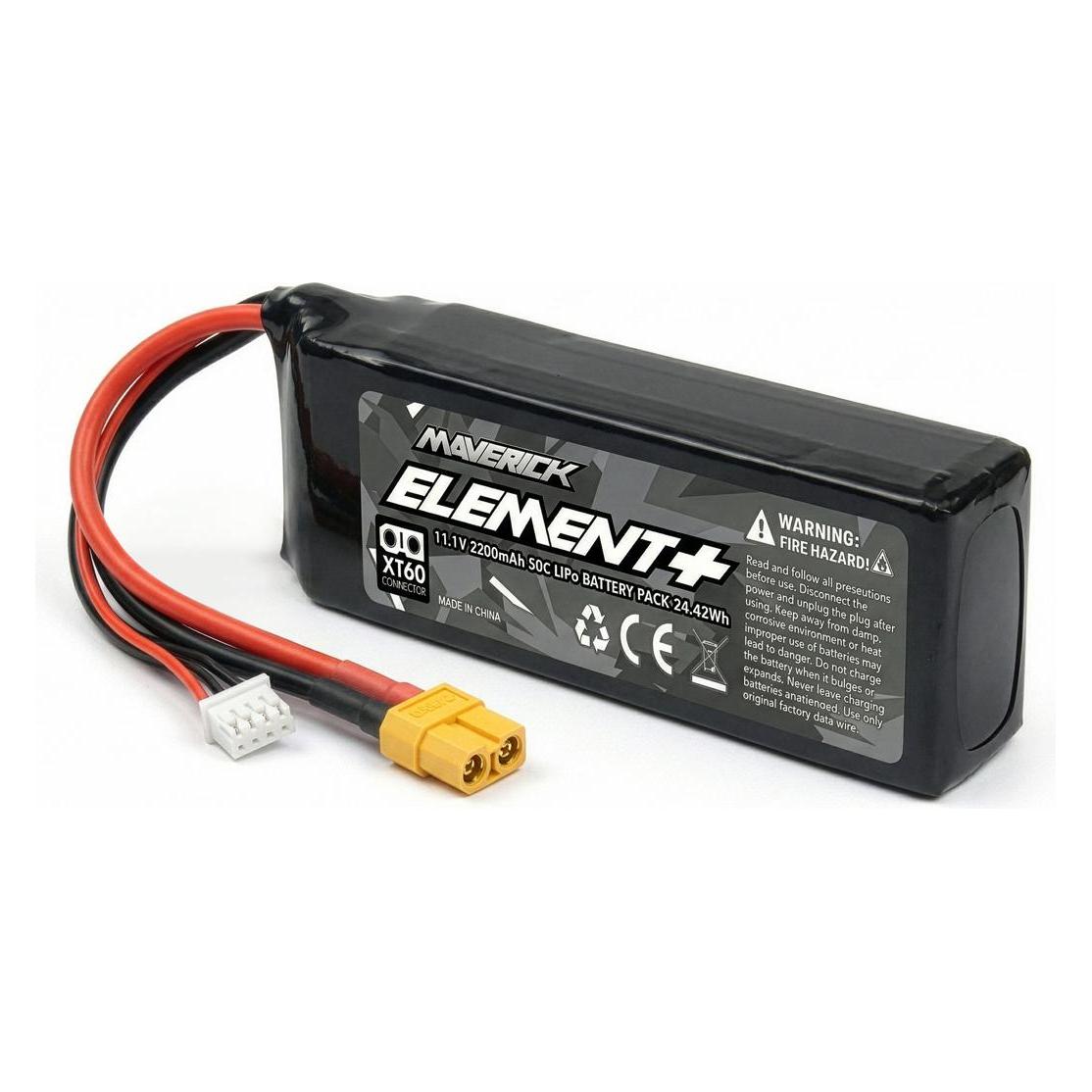 Wittmax Element 11.1V 2200mAh 50C LiPo Battery (XT-60) (2200 mAh, 11.10 V) (MV151111)
