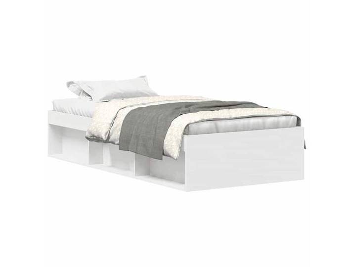 Luxe&Mode Cadre de lit - sans matelas - Lit adulte simple - 2 ans garantie - blanc 90x190 cm（18738）
