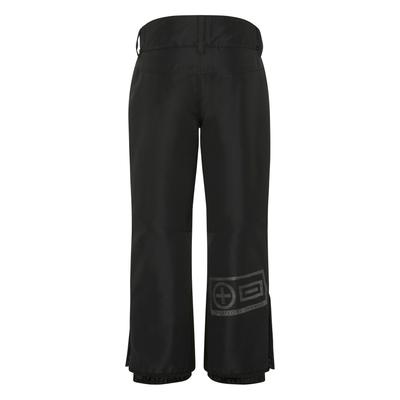 Skihose CHIEMSEE, Mädchen, Gr. 122/128, Normalgrößen, schwarz (schwarz, light grau), 100% Polyester, Hosen Skihose