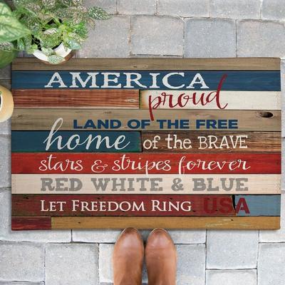 Laural Home America Proud Outdoor Door Mat
