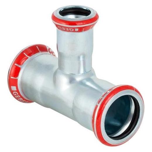 Geberit Geb. Mapress FZ T-stk 22x28 - Mapress FZ T-stykke red. d22mm d1=28mm d2=22mm (T-Verbindung) (21107)