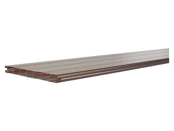 Doppelwandelement Braun 250 × 20 × 1.6 cm