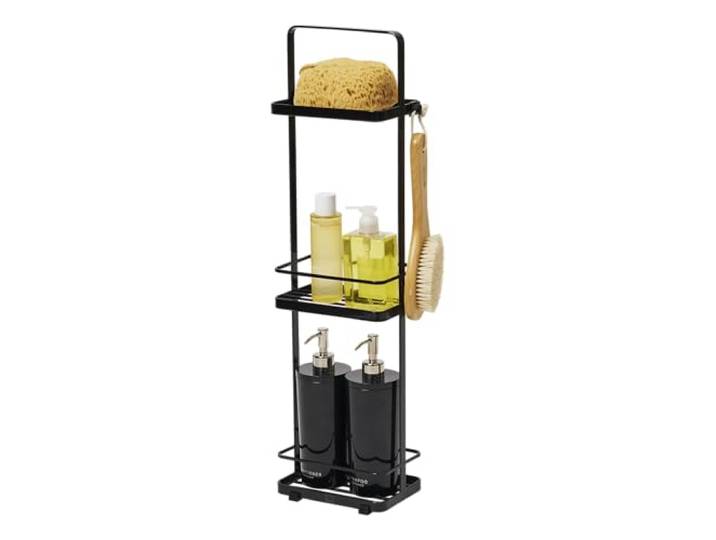 YAMAZAKI 6635 Tower 3Tiered Rack\, Black\, Steel\, 18 x 12 x 67 cm