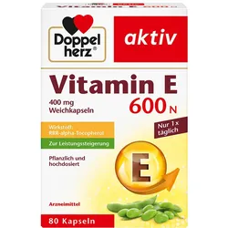 DOPPELHERZ Vitamin E 600 N Weichkapseln 80 St