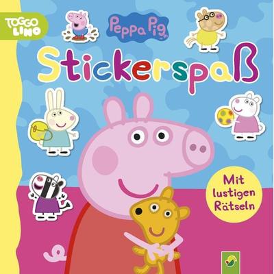 Peppa Pig Stickerspaß. Kunterbunte, kreative Seiten zum Stickern, Rätseln und Ausmalen, Taschenbuch von Schwager & Steinlein Verlag, Schwager &