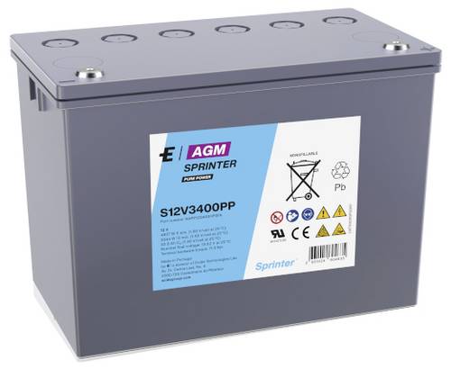 Exide S12V3400PP Bleiakku Blei-Vlies (AGM) 92.8Ah 12V 1St.