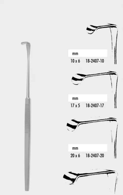Zepf medical instruments GmbH Langenbeck Mini Wundhaken 16 cm 20 x 6 mm 18-2407-20