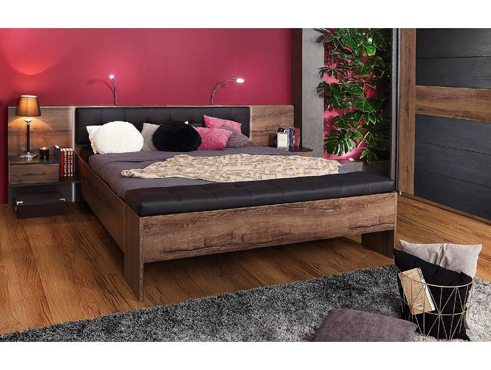 Bettanlage Hagen 160 x 200cm Schwarz/Braun