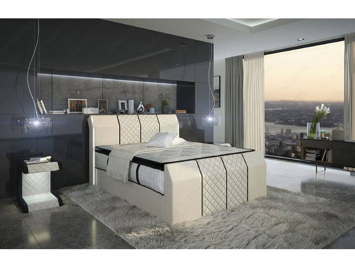 Boxspringbett Paris mit Matratze und Topper