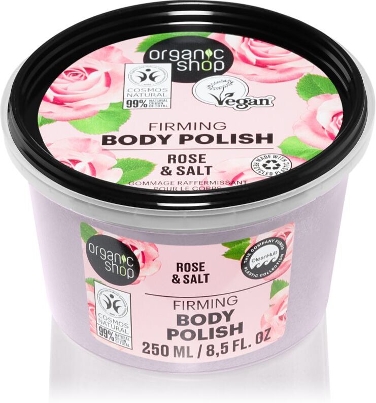 Organic Shop Organic Rose & Salt Hautpeeling mit Salz 250 ml