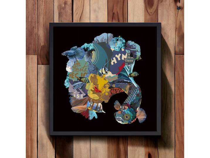 Tableau Décoratif Poisson Asiatique