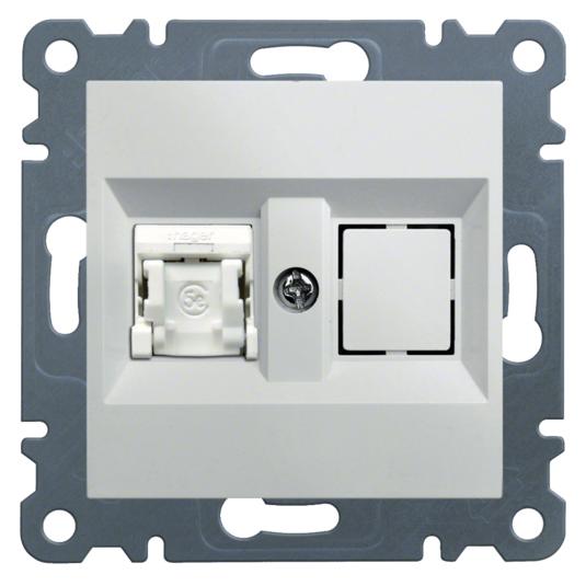 Hager Computerspeicher LUMINA2 separate RJ45 cat.5e UTP weiss WL2110 (UTP, CAT5e) (WL2110)