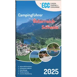 ECC Europa Camping Caravaning Campingführer Österreich / Schweiz 2025 Sprache Deutsch