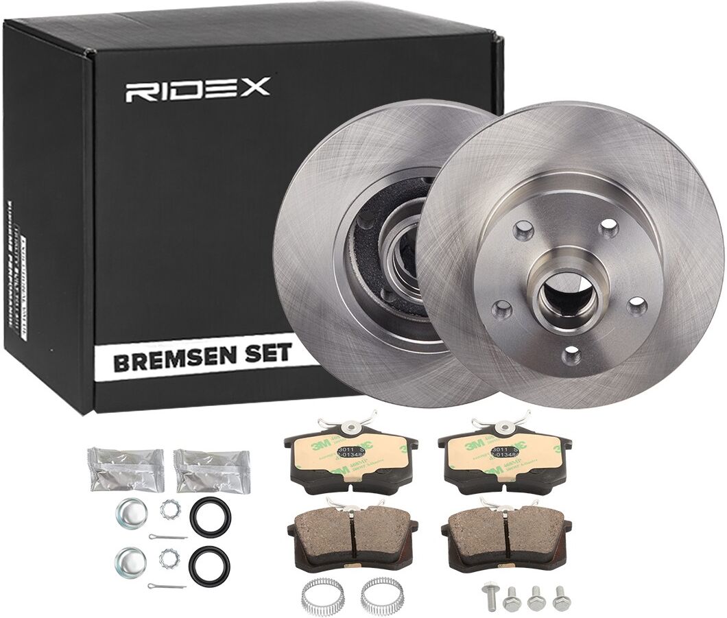 RIDEX 3405B0158 Bremsscheiben und -beläge