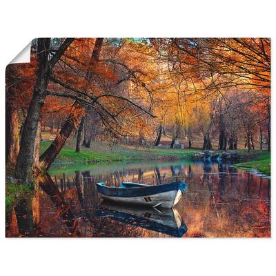 Poster ARTLAND "Bunte Herbstlandschaft", orange (farbe bild(er): orange), B:60cm H:45cm, Bilder, Poster, ohne Rahmen