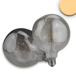 ISOLED LED Deko-Filament VINTAGE LINE 125, E27, 4W 2200K 90lm 360°, CRi >95, dimmbar, Glas Smoky ISO-114169