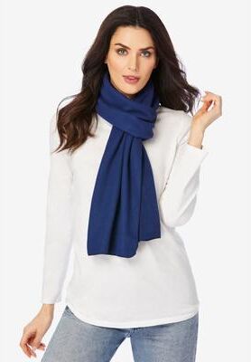 Women's Microfleece Scarf by Accessories For All in Evening Blue