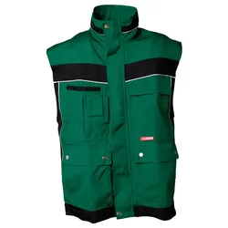 Arbeitsweste "PLALINE" - XS - grün/schwarz