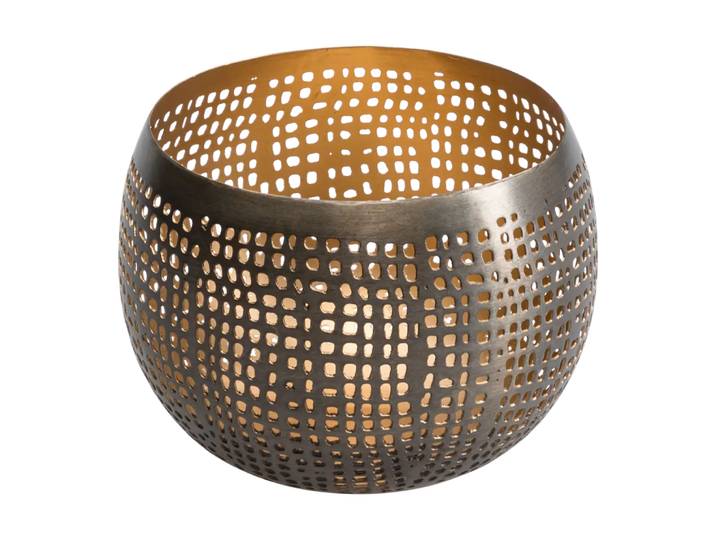 Windlicht Tinnsja, Edy&liv, gold, Metall