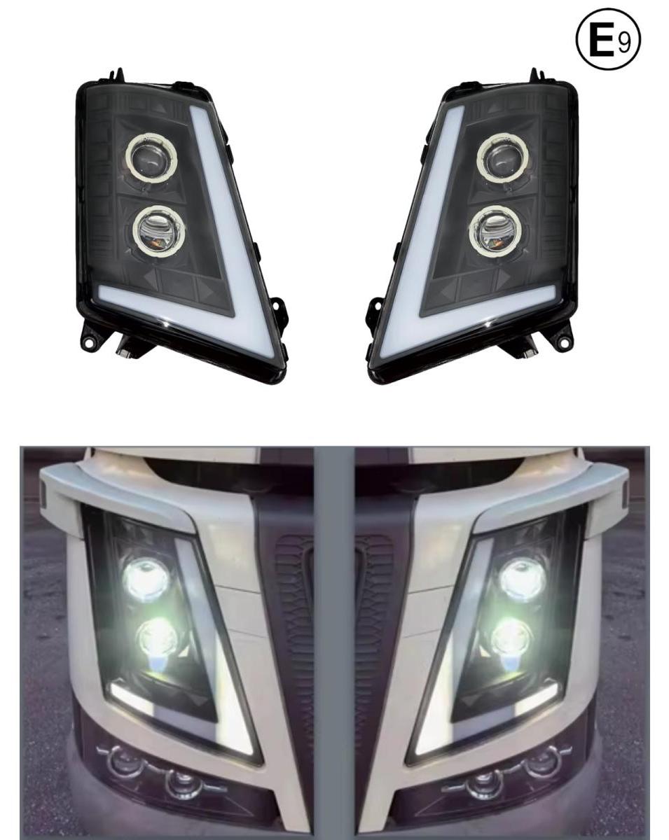 LED-Scheinwerfer-Set mit Abblend-, Fern- und Tagfahrlicht (DRL) für VOLVO FH4 / FM4 2012+