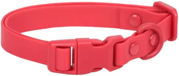 Inspire Picks Waterproof Adjustable Pet Collar With Safety Buckle Rustproof Outdoor Dog & Cat Collar red m