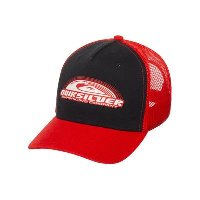 Trucker Cap QUIKSILVER "Decades Cotton", Jungen, rot (salsa), Kunstfaser, Caps