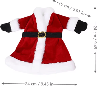 Inspire Picks Santa Sweater Christmas Wine Bottle Cover Festive Holiday Wine Gift Holder (9.4) a