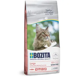 BOZITA Getreidefreies Trockenfutter für Katzen Lachs 2 kg (Sack)