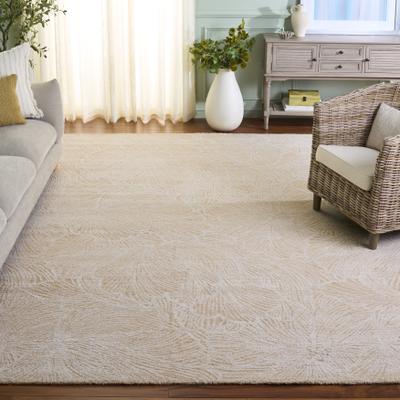 SAFAVIEH Handmade Ebony Tram Modern Wool Rug