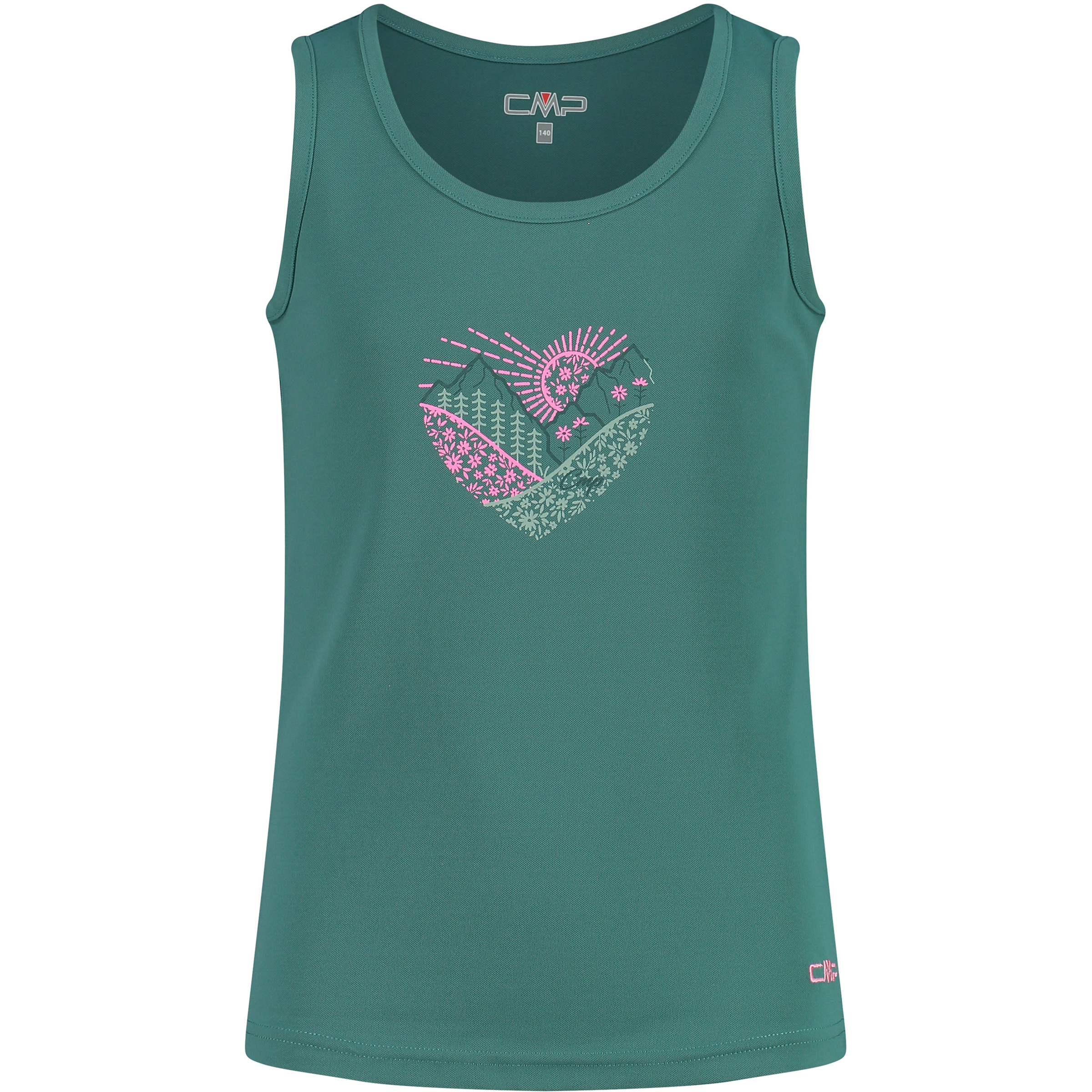 CMP Print Kinder Tanktops tuerkis Größe 98 Lifestyle Atmungsaktiv