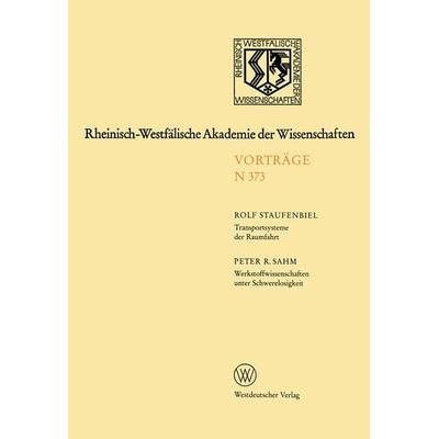 Rheinisch-Westfälische Akademie der Wissenschaften, Taschenbuch von Rolf Staufenbiel, VS Verlag für Sozialwissenschaften, 978-3-531-08373-5