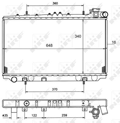 Nrf Kühler, Motorkühlung 50134 Für Nissan