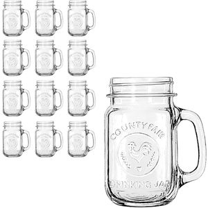 Libbey Trinkgläser Drinking Jars, 488ml, 12 Stück