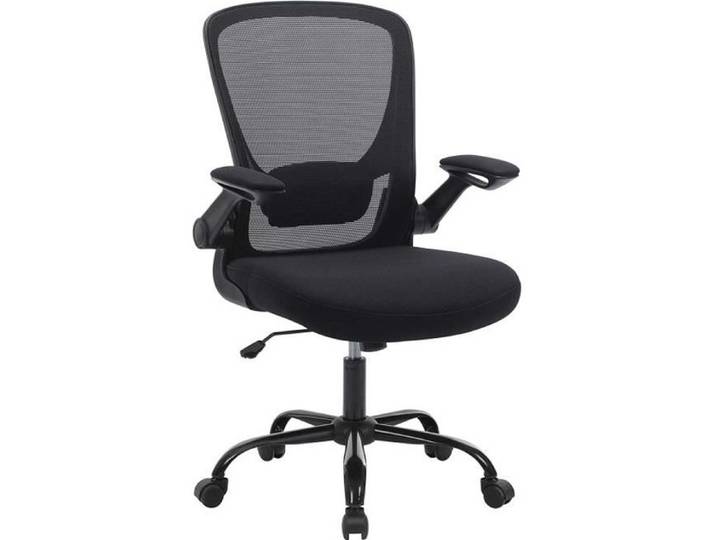 Fauteuil de bureau pivotant à 360° hauteur réglable Noir SONGMICS OBN37BK