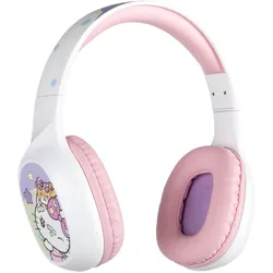Konix Hello Kitty Universal Bluetooth Headset (Kabelgebunden, Kabellos), Gaming Headset, Pink, Rosa, Mehrfarbig