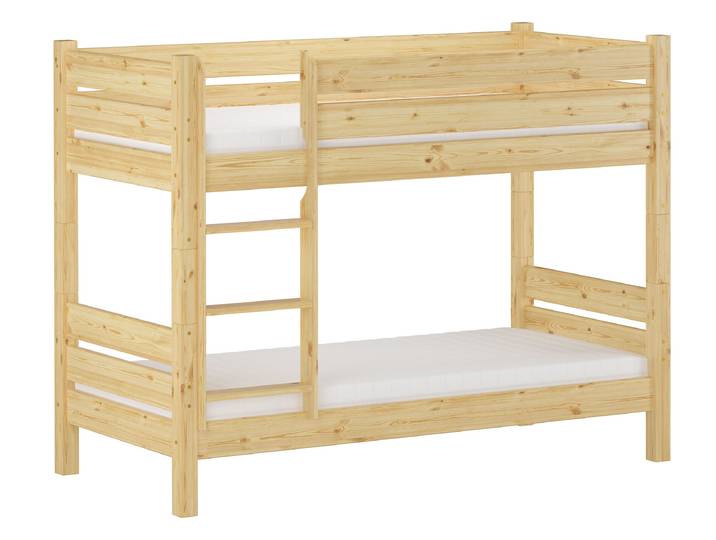 Etagenbett Schmal Kurz 80 x 190 cm Kiefer Massiv Nische 80 Teilbar