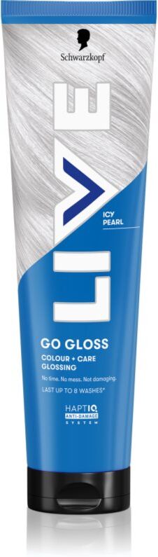 Schwarzkopf LIVE Go Gloss masque colorant nourrissant pour cheveux teinte Icy Pearl 150 ml