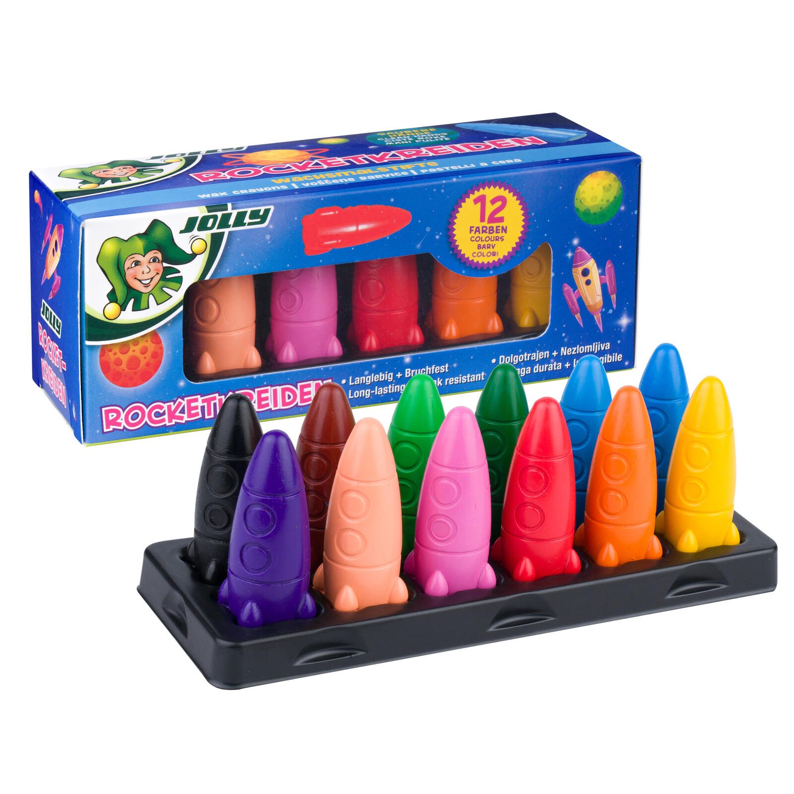 JOLLY Rocket Wachsmalstifte farbsortiert 5956-0001