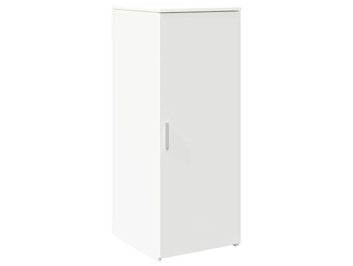 KLGBNCVE Lagerschrank Weiß 40 x 45 x 103,5 cm Holzwerkstoff Feuchtigkeitsbeständig, verzugsbeständig, spaltbeständig, glatte Oberfläche, für Büromaterial und Akten