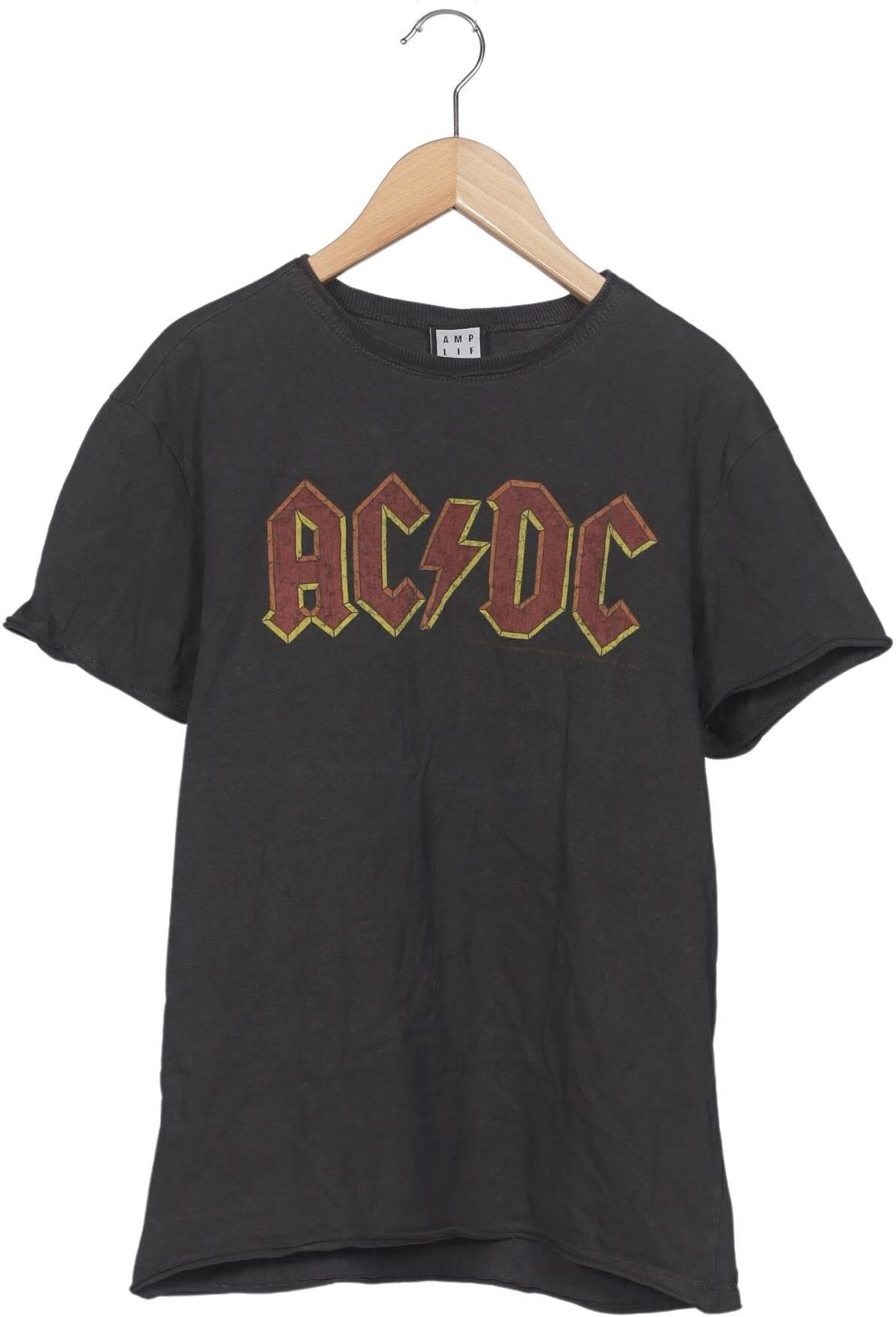 Amplified Herren T-Shirt, Grau, Gr. S, Baumwolle - Second Hand