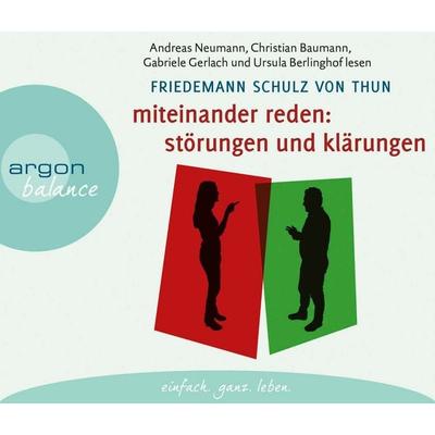 Miteinander reden Teil 1: Störungen und Klärungen - Friedemann Schulz Thun, CD, 9783839880210