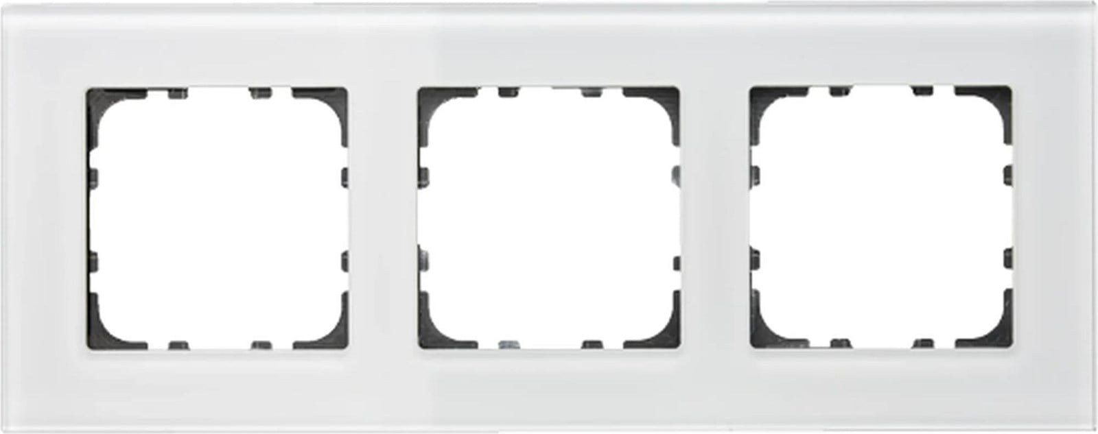 MDT KNX inbouwframe 3-voudig glas wit
