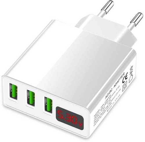 Eaxus USB-Charger USB Ladegerät 15W 3x USB-A Weiß Schnellladegerät