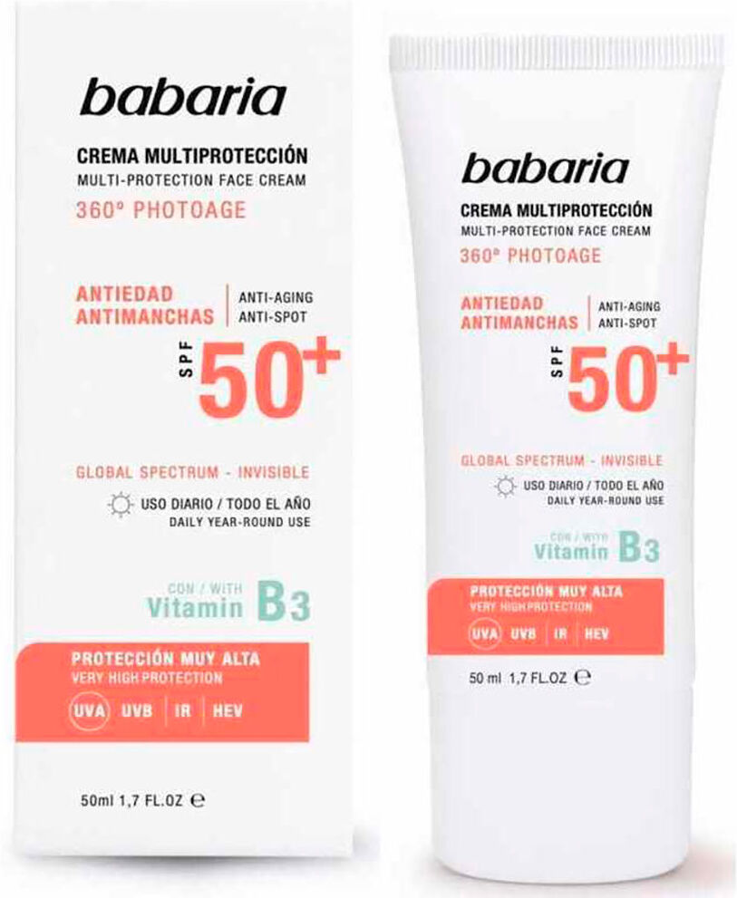 Babaria Crème anti-taches Solar Multiprotection SPF50+ 50 ml