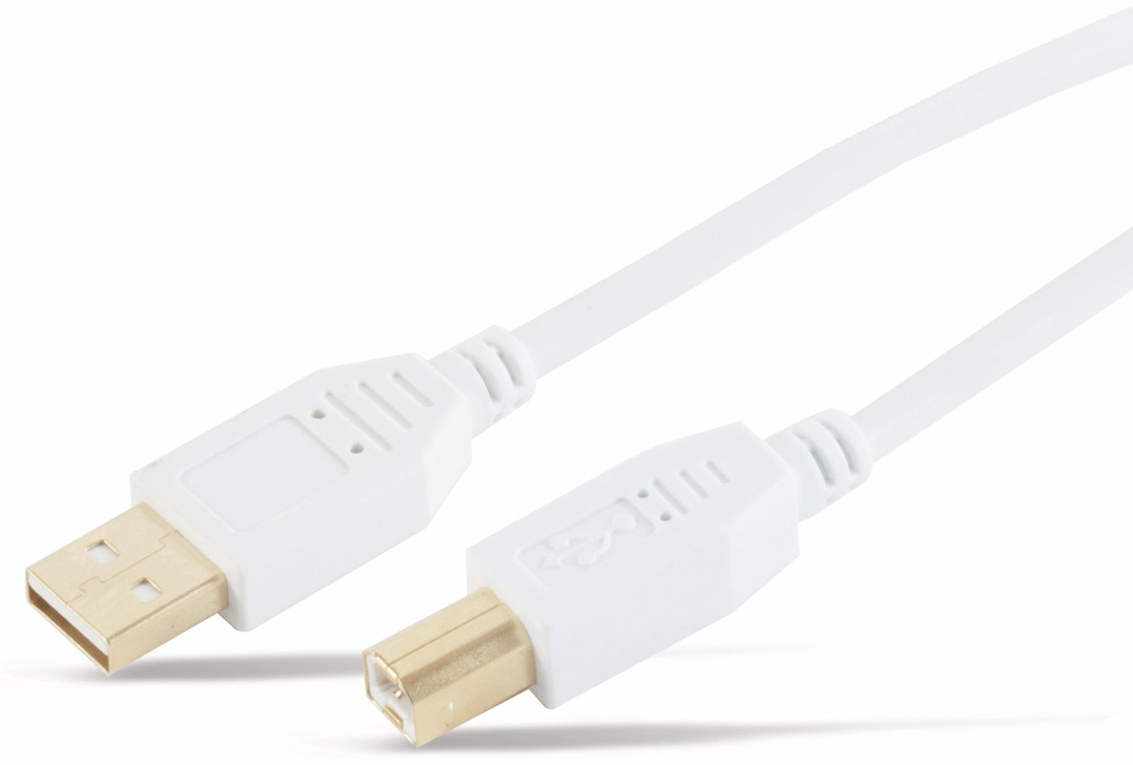 S-Impuls USB 2.0-kabel Type A/B, 1,8 meter, verguld
