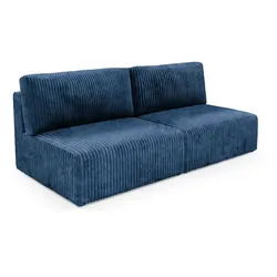 SOFA Angela 3 Sitzplätze Marineblau