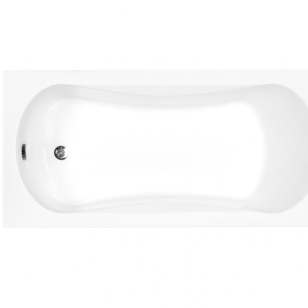 Aqua For You | Badewanne - Besco Badewanne Aria Prosafe - 140 x 70 Cm - Antibakterielle Beschichtung - Flache Badewanne - mit Siphon