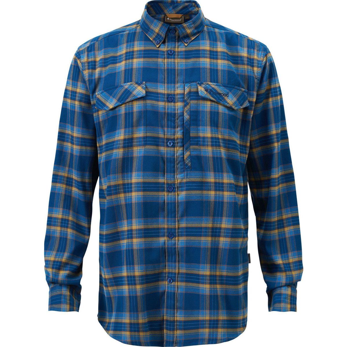 Pinewood Abisko Hiking Flannel Shirt d.azur blue (381) S 1-52250381005