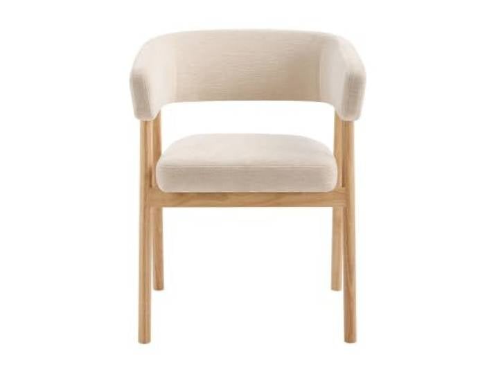 Vente-unique - Stuhl 2er-Set Joraka - Holz Beige Gepolsterte Sitzfläche für mehr Komfort