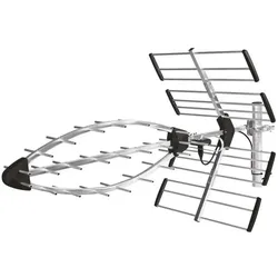 Emos Aussenantenne EM-29U5G, PROFI, 0-200 km, DVB-T2, LTE/4G/5G Filter, SAT Spiegel + SAT Antennen